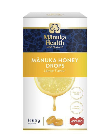 Manuka honung halstabletter (drops) MGO 400+ (65g) (citron)