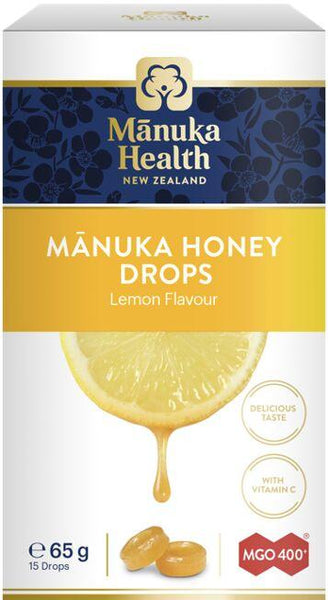 Manuka drops MGO 400+ 65g citronManuka honung halstabletter (drops) MGO 400+ (65g) (citron)